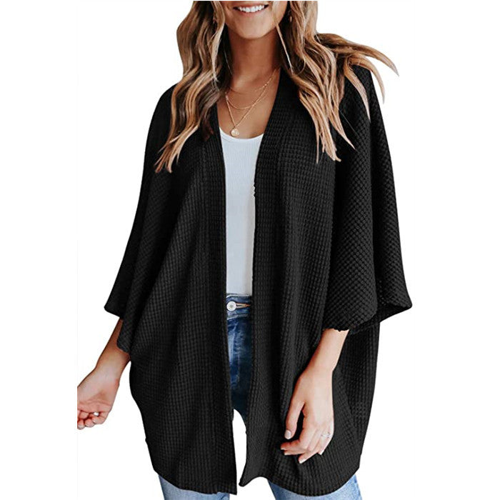 Gerson – luchtig dames cardigan-vest met vleermuismouwen