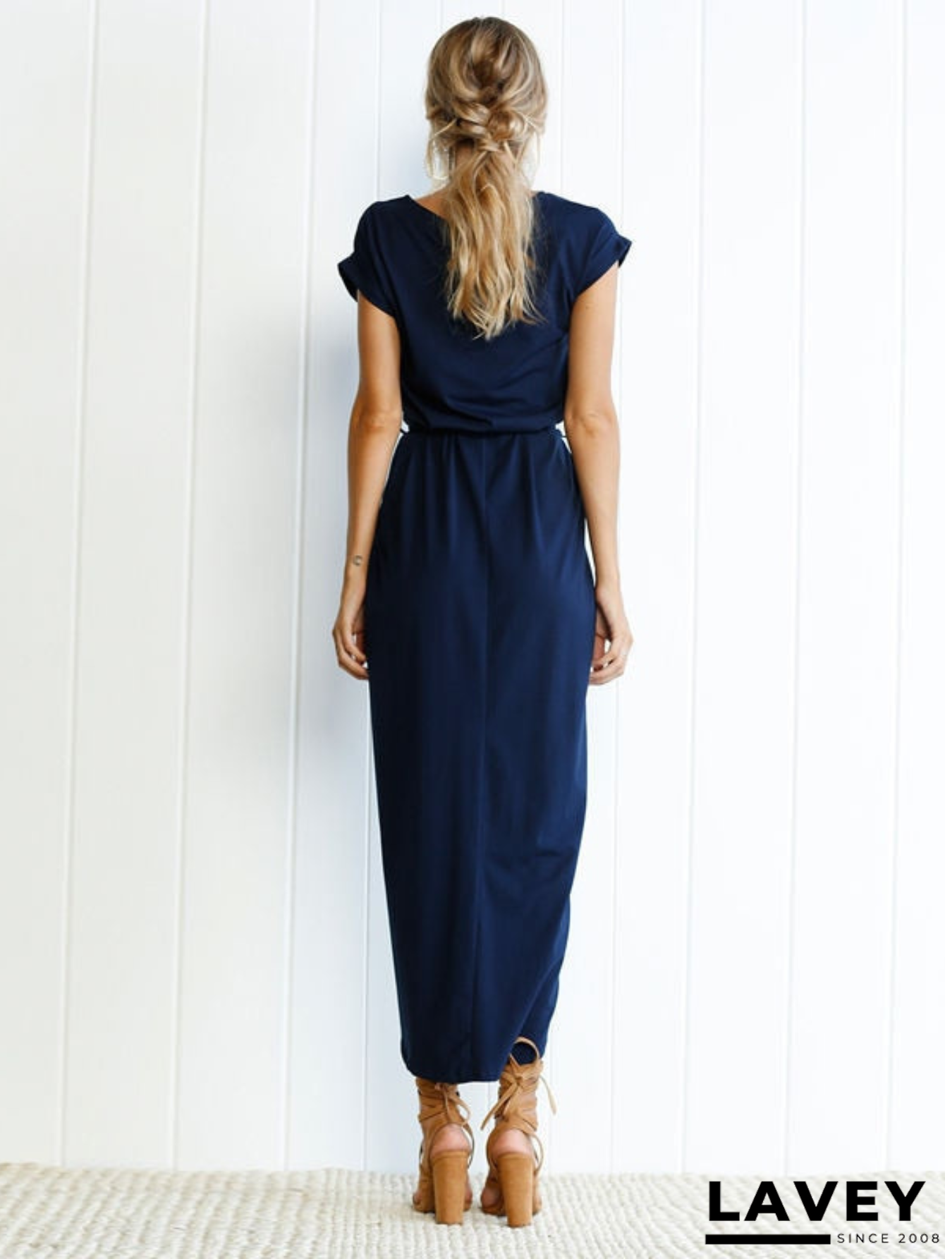 Fien – Luxe katoenen jurkmet subtiele stretch