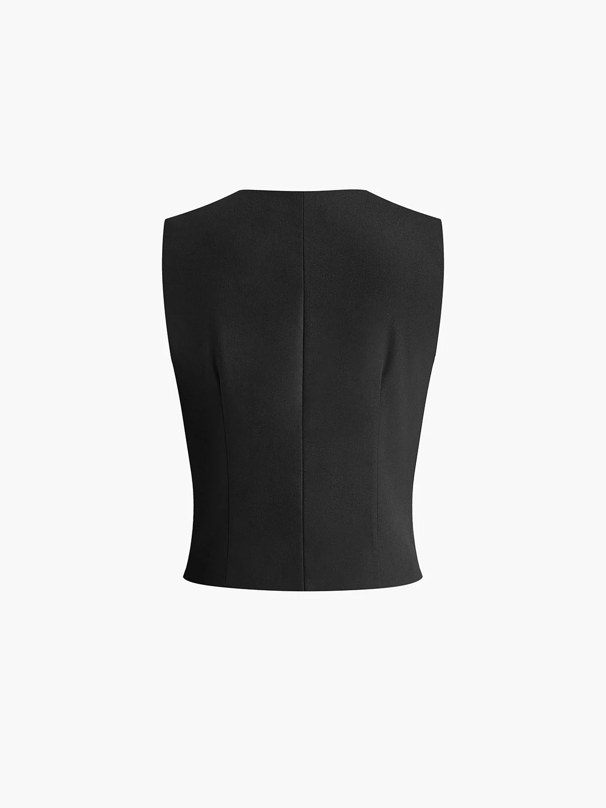 Luna – linnen set met mouwloos vest en wijde broek