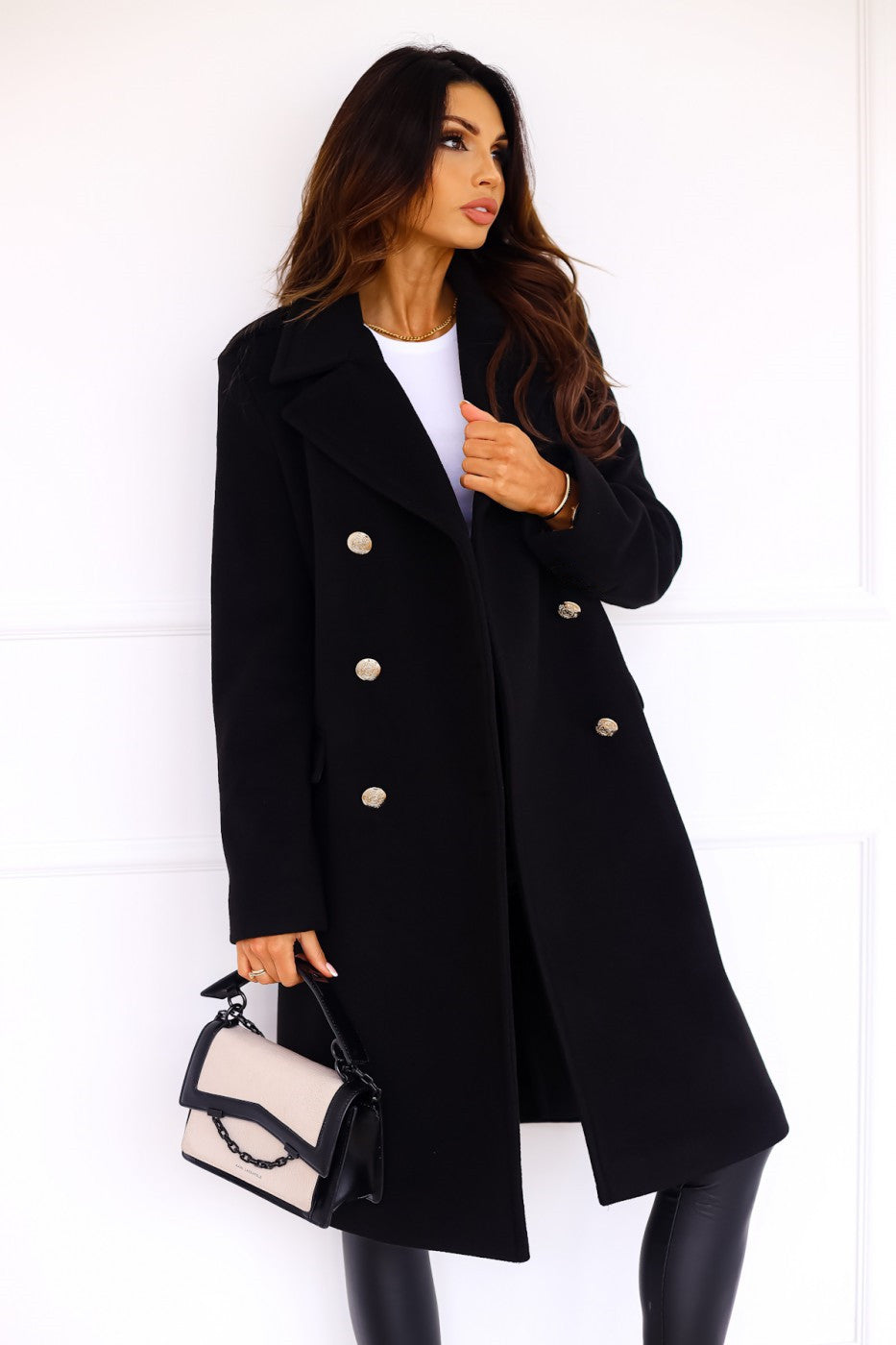 Sophia – double-breasted trenchcoat in wolmix