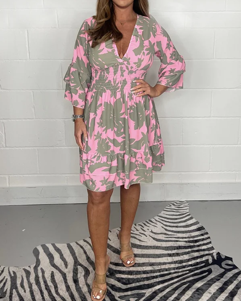 Soleil – V-hals Zomerjurk met open rug en verstelbare bandjes