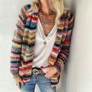 Charlotte – Kleurrijk Cardigan Vest Voor Dames Van Wol