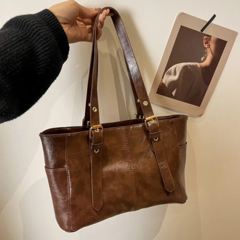 Soo – koreaanse retro schoudertas van pu-leer