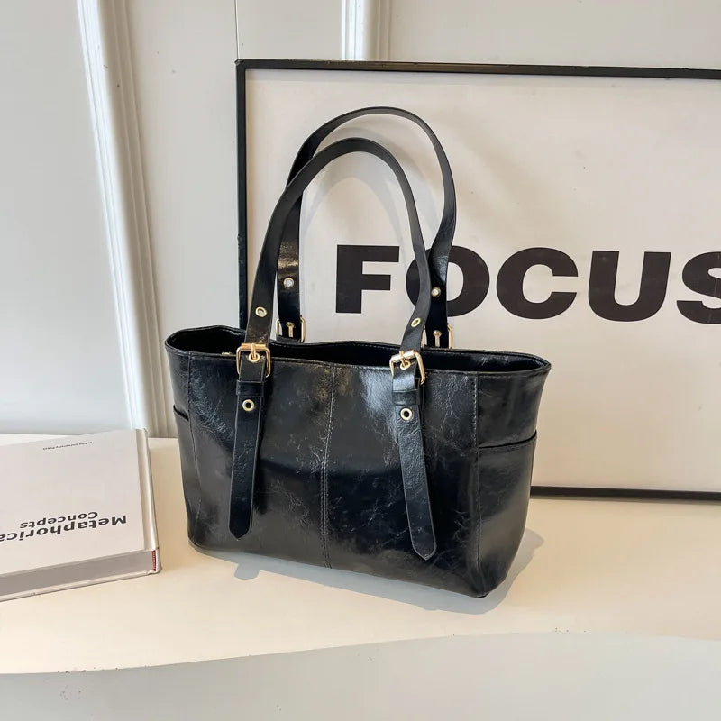 Soo – koreaanse retro schoudertas van pu-leer
