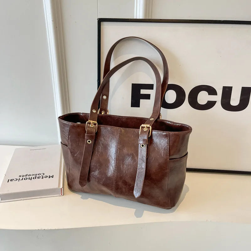 Soo – koreaanse retro schoudertas van pu-leer