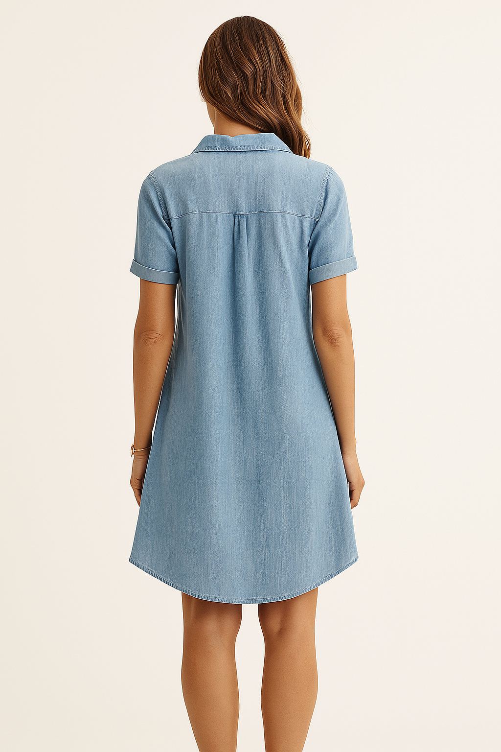 Nora – Dames Oversized Midi Overhemdjurk Met Knoopsluiting