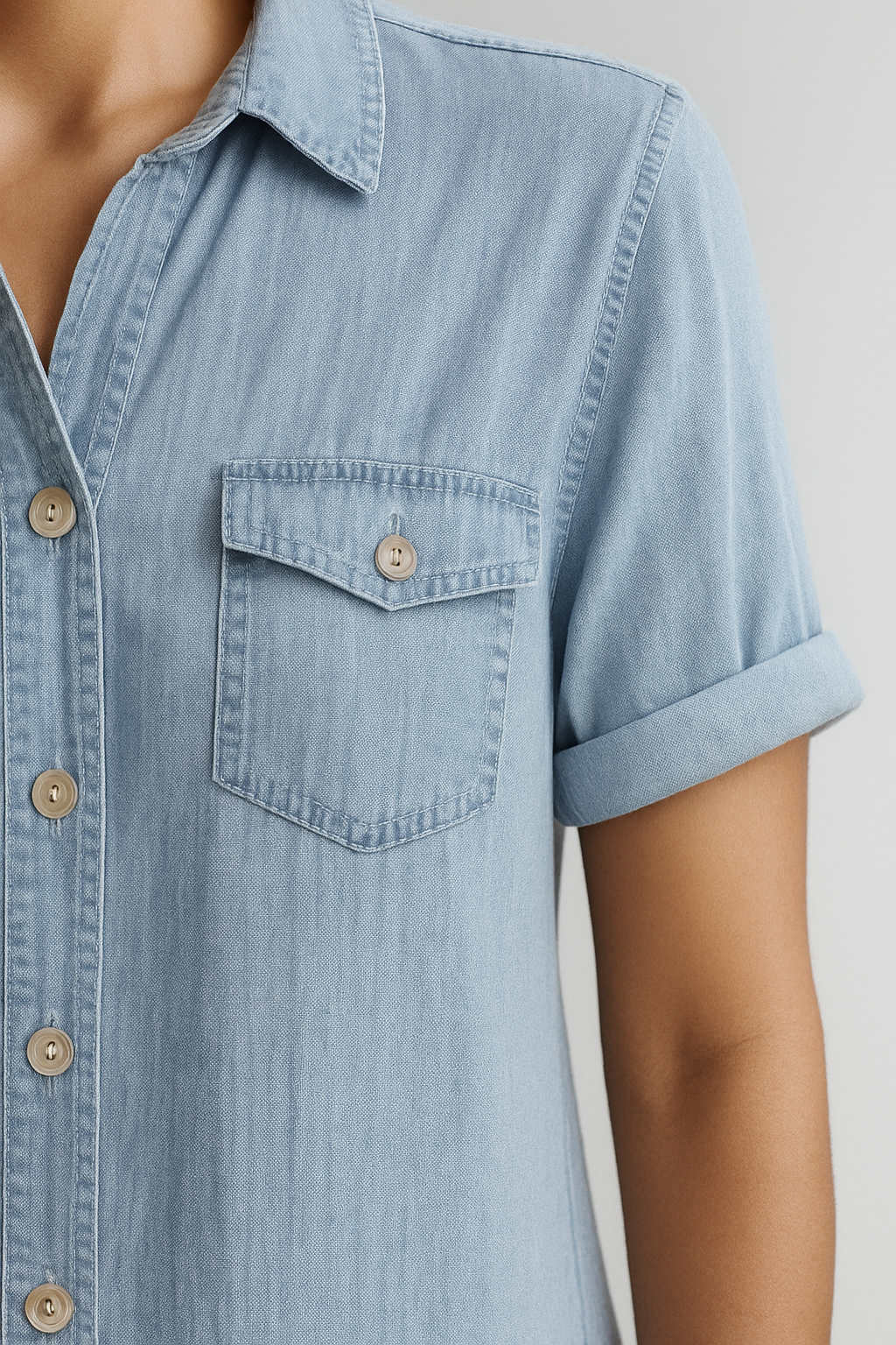 Nora – Dames Oversized Midi Overhemdjurk Met Knoopsluiting