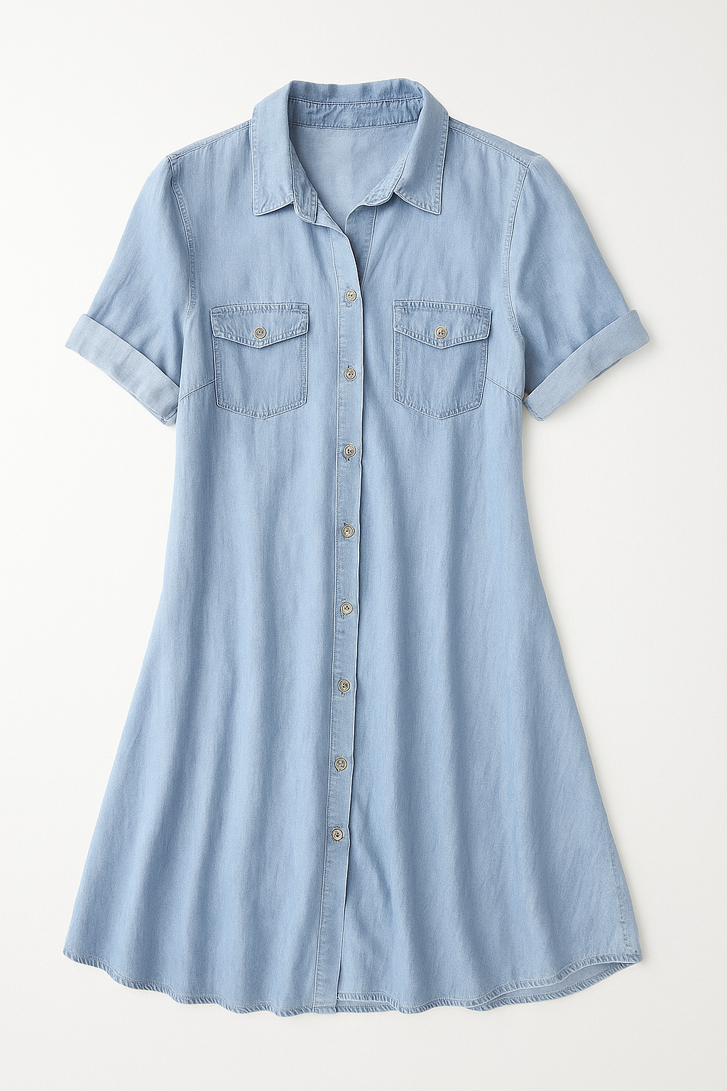 Nora – Dames Oversized Midi Overhemdjurk Met Knoopsluiting