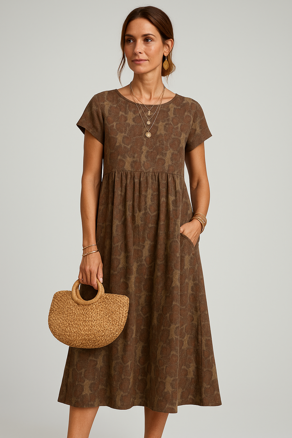 Zara – Luchtige Getailleerde Maxi Zomerjurk Met Bloemenprint