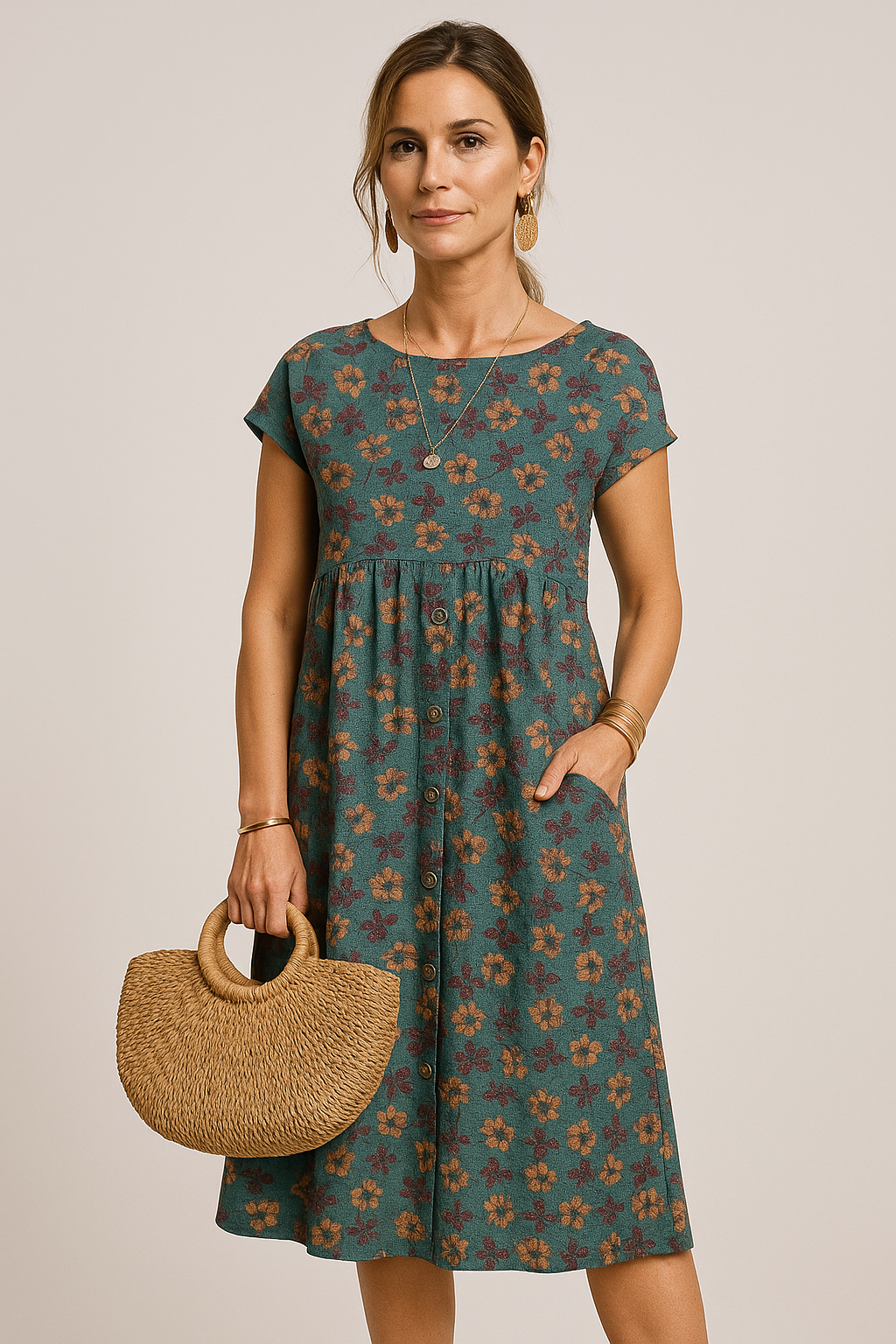 Zara – Luchtige Getailleerde Maxi Zomerjurk Met Bloemenprint