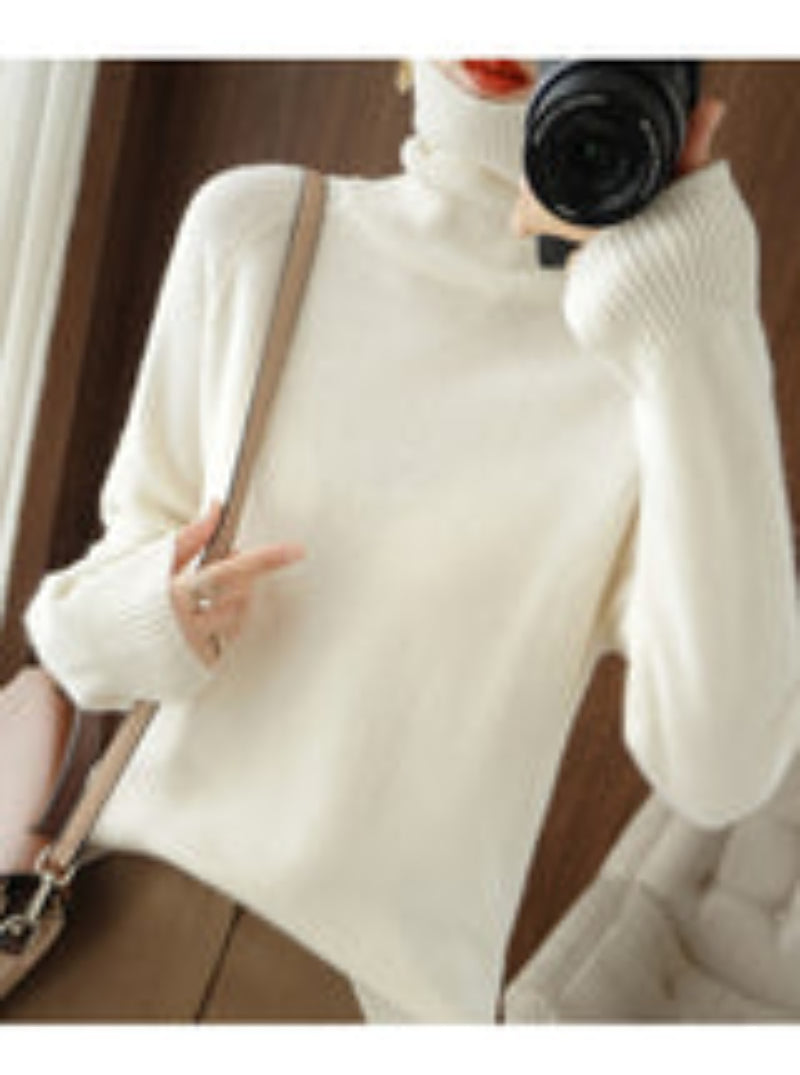 Élise – cashmere coltrui met lange mouwen en regular fit