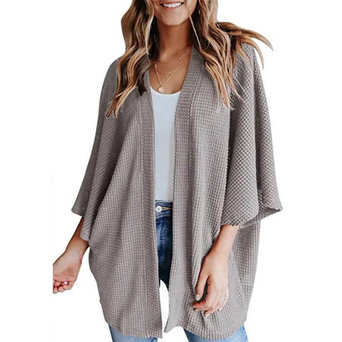 Gerson – luchtig dames cardigan-vest met vleermuismouwen