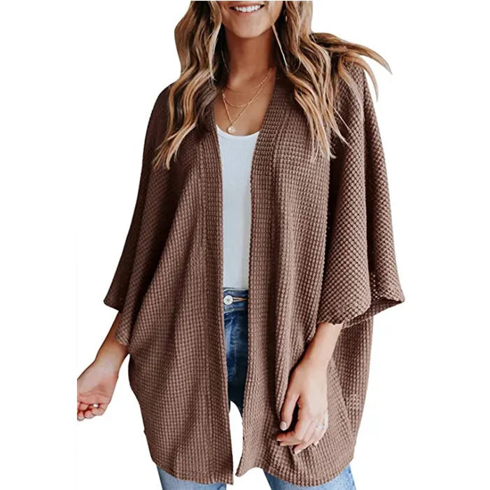 Gerson – luchtig dames cardigan-vest met vleermuismouwen