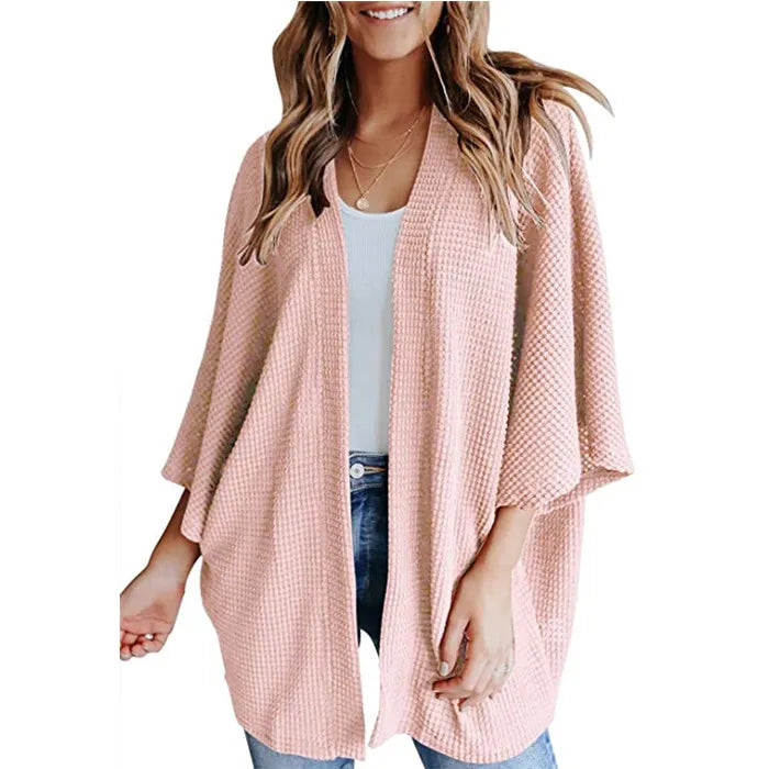 Gerson – luchtig dames cardigan-vest met vleermuismouwen
