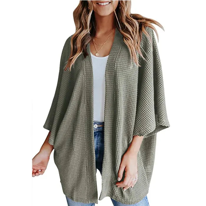 Gerson – luchtig dames cardigan-vest met vleermuismouwen