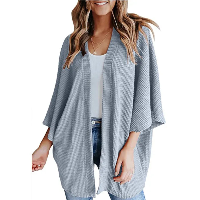 Gerson – luchtig dames cardigan-vest met vleermuismouwen