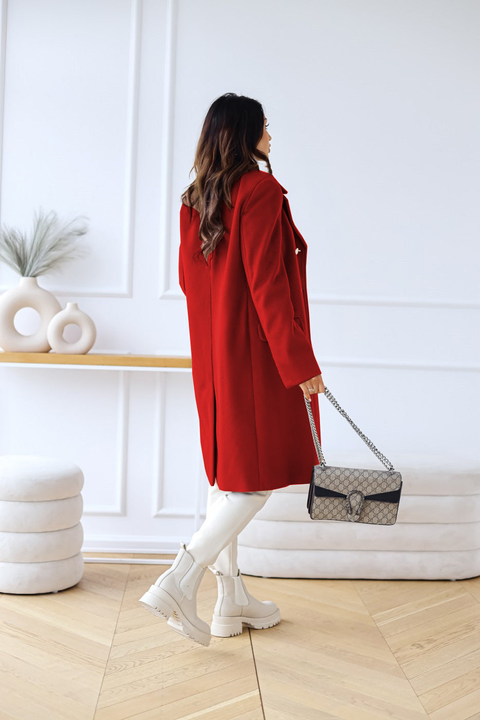 Sophia – double-breasted trenchcoat in wolmix