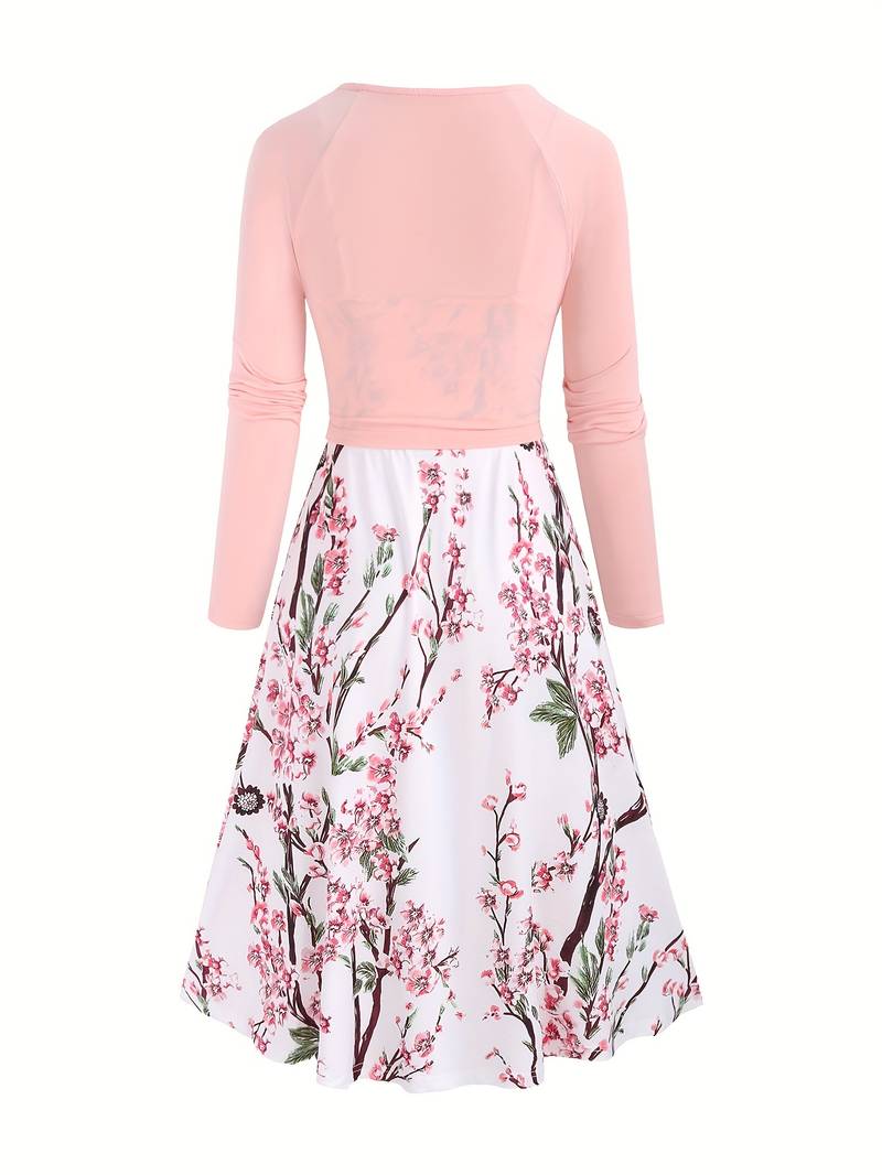 Vivian – Maxi zomer Jurk met levendige bloemenprint in zomerse kleuren