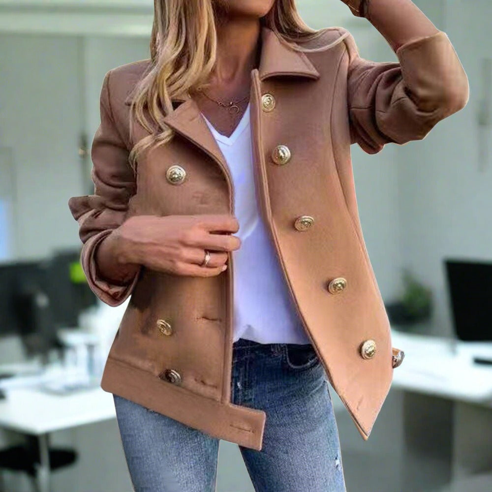 Elise – effen damesblazer met knoopsluiting