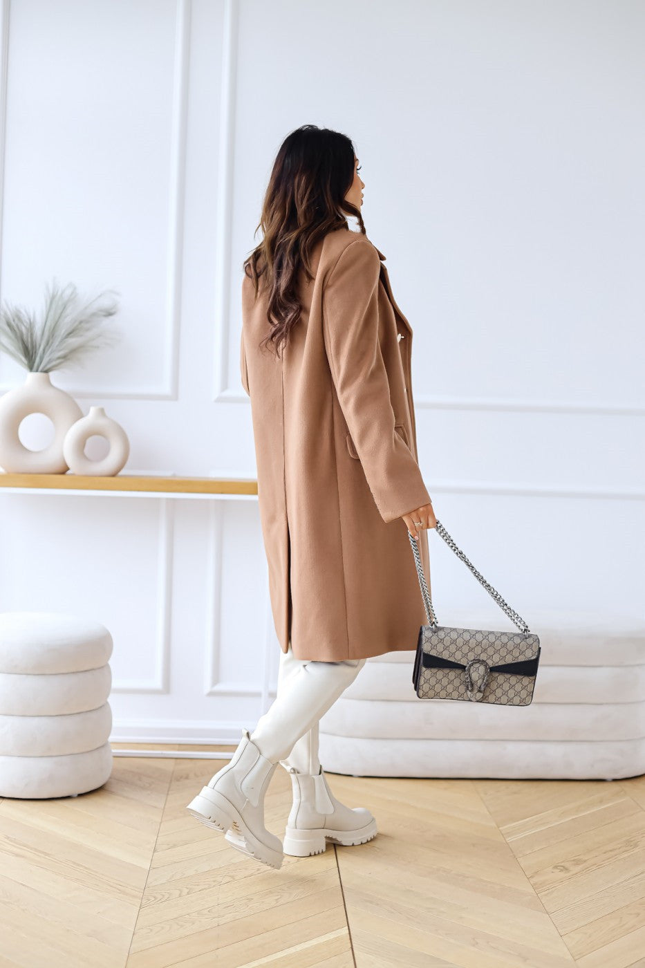 Sophia – double-breasted trenchcoat in wolmix