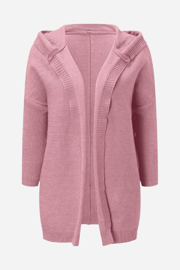 Lieke – gebreide cardigan met capuchon en losse pasvorm
