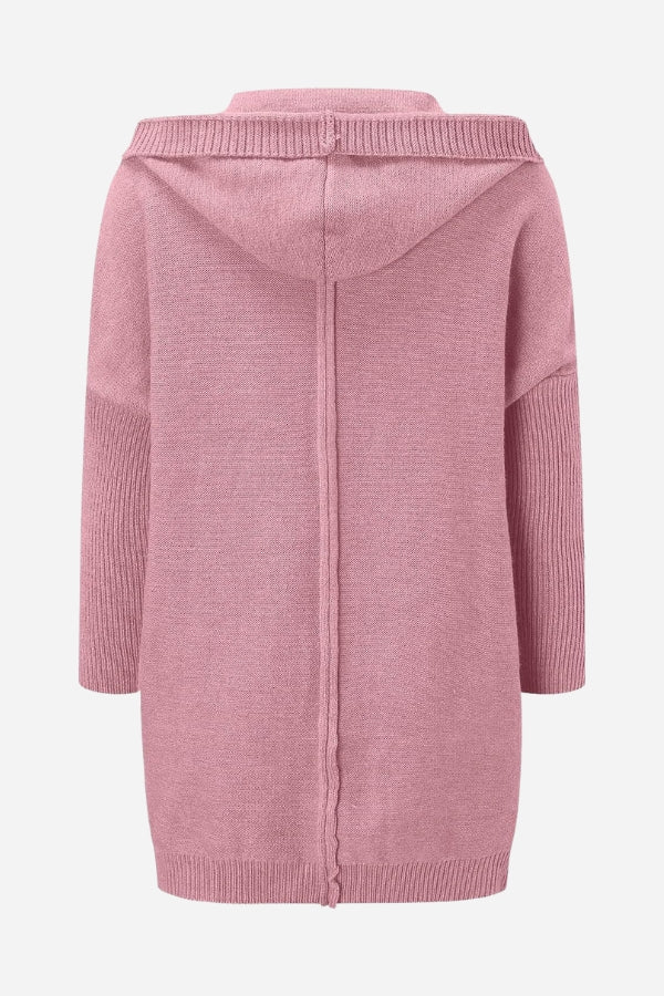Lieke – gebreide cardigan met capuchon en losse pasvorm