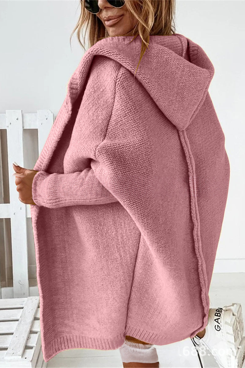 Lieke – gebreide cardigan met capuchon en losse pasvorm