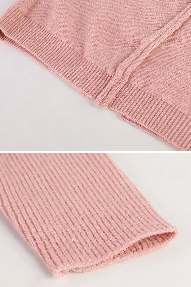 Lieke – gebreide cardigan met capuchon en losse pasvorm