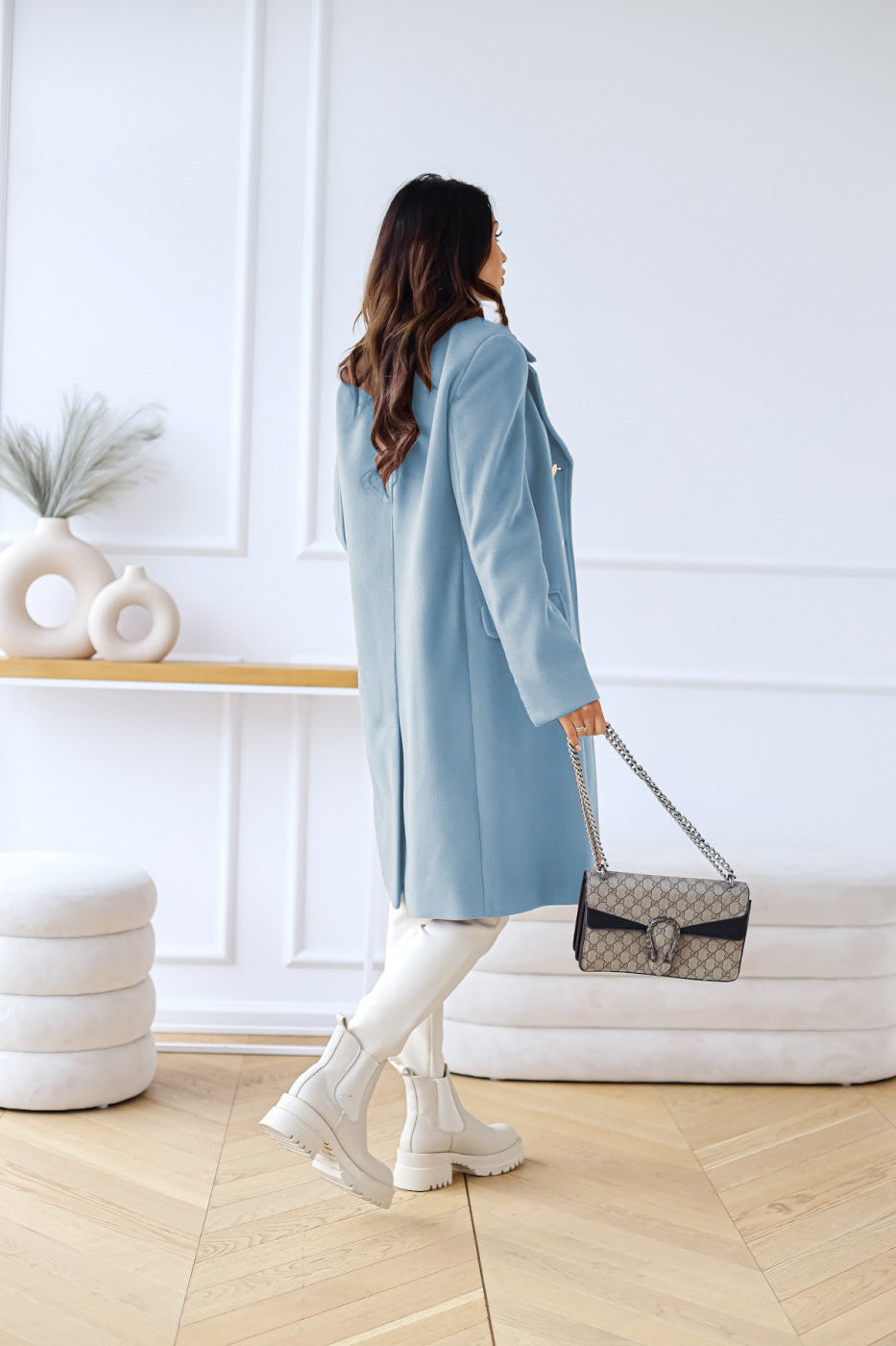 Sophia – double-breasted trenchcoat in wolmix