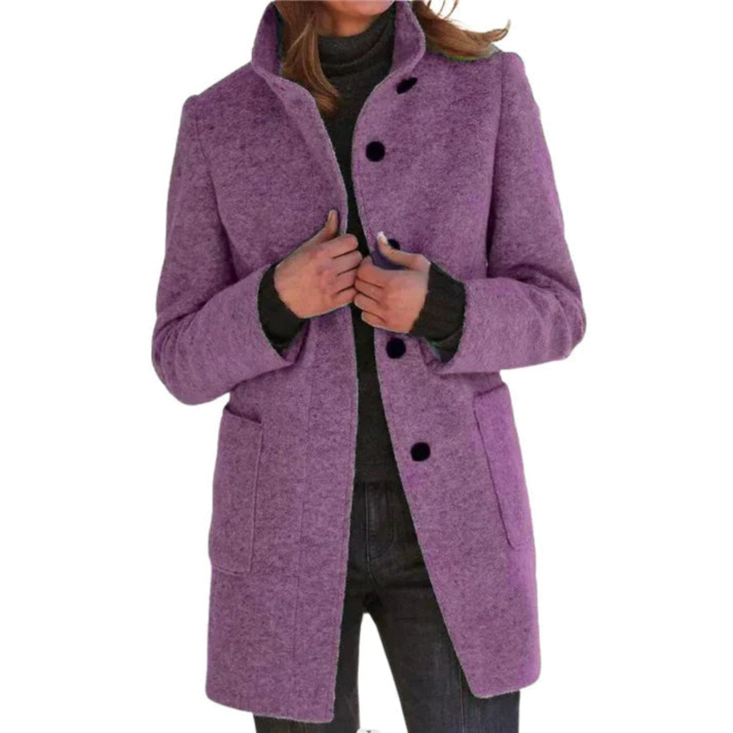 Chelsea – wintermantel met regular fit en monochroom design