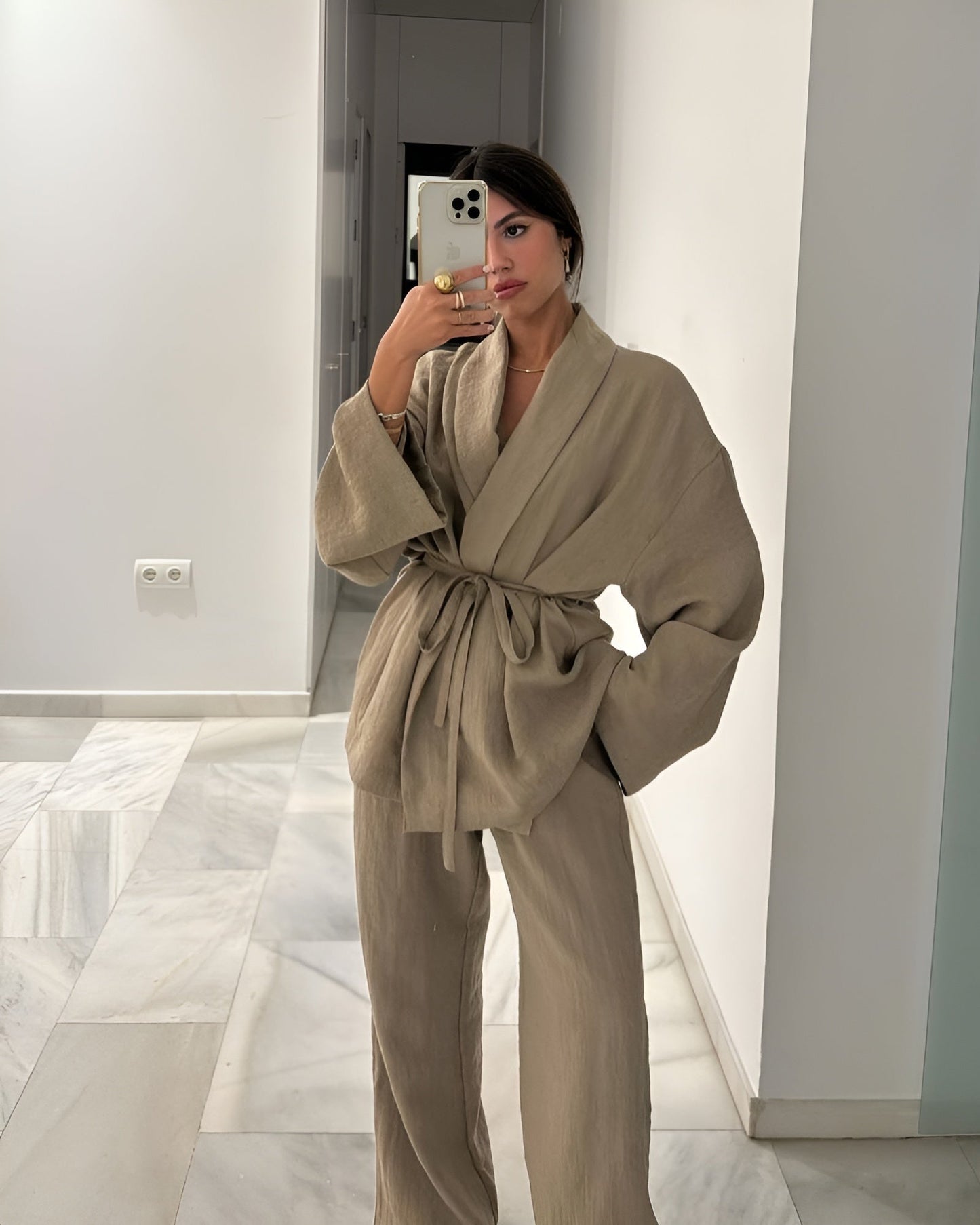 Lana – Zomerse kimono in luchtig linnen