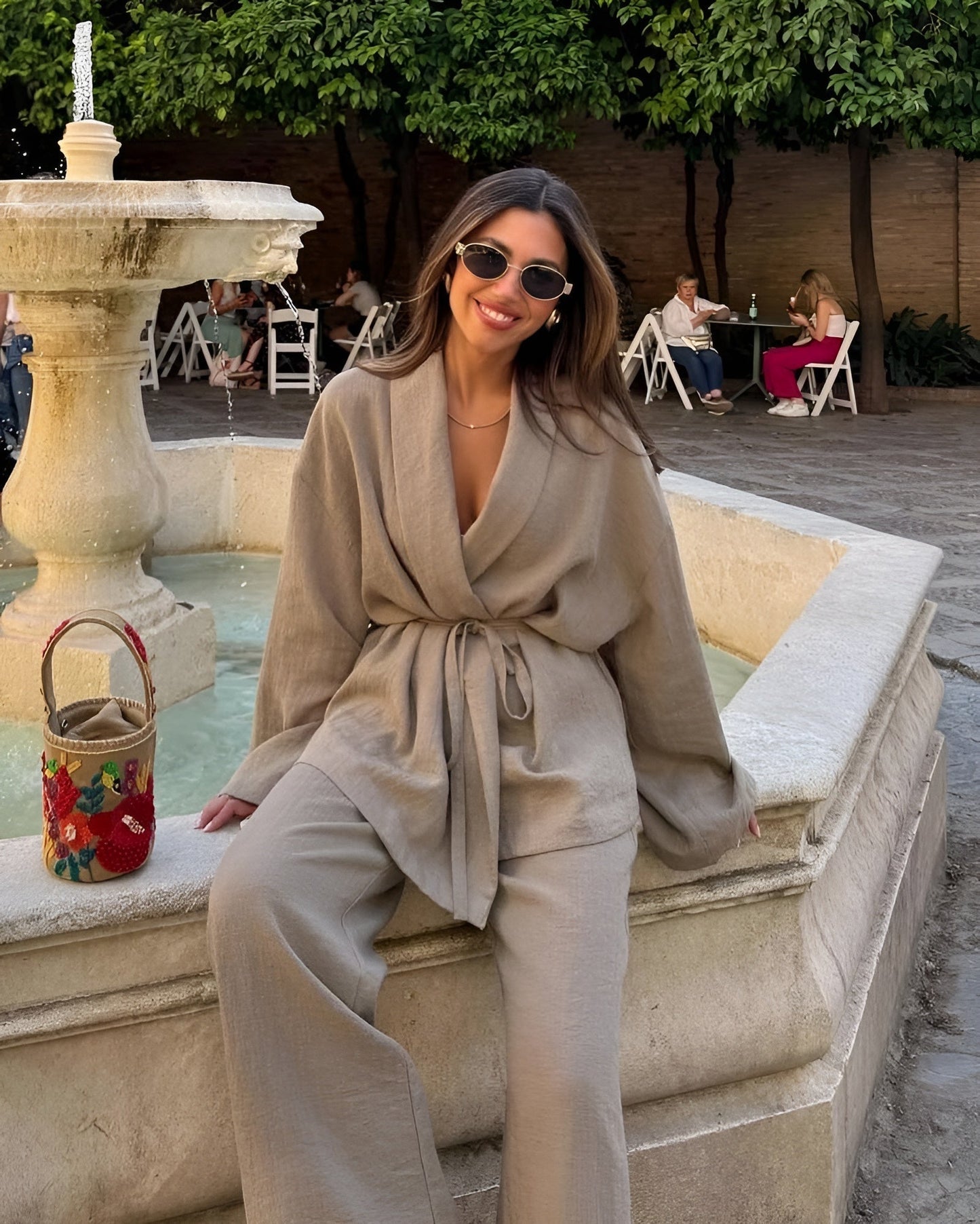Lana – Zomerse kimono in luchtig linnen