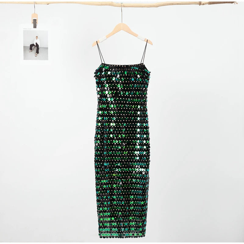 Adrie – Glitterjurk met rechte snit