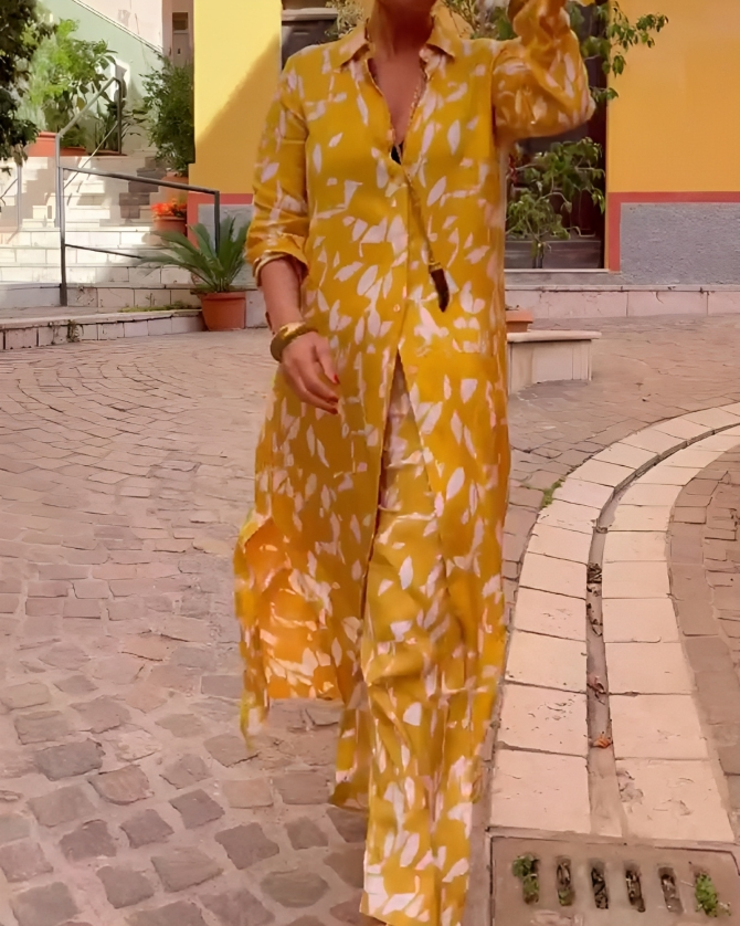 Isabelle – midi-jurk van viscose met plooidetail