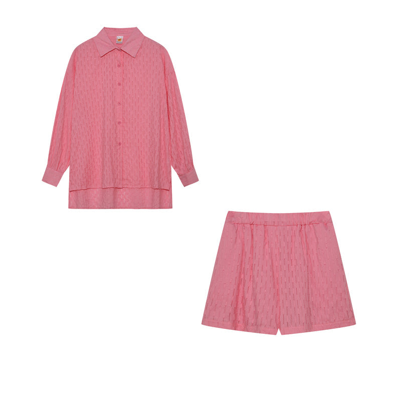 Isla – Katoenen Zomer Set Met Button-up Shirt & Relaxed Shorts
