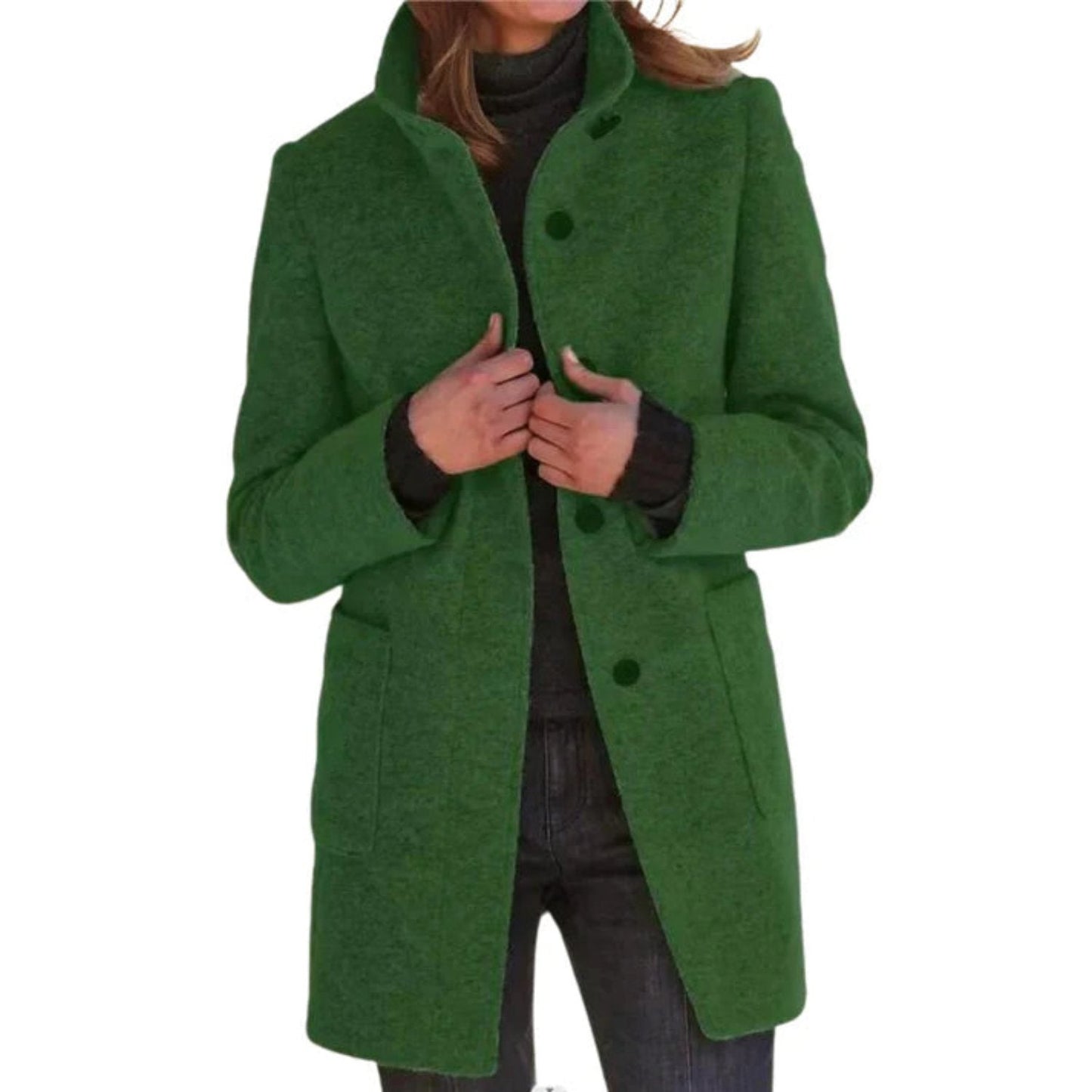 Chelsea – wintermantel met regular fit en monochroom design