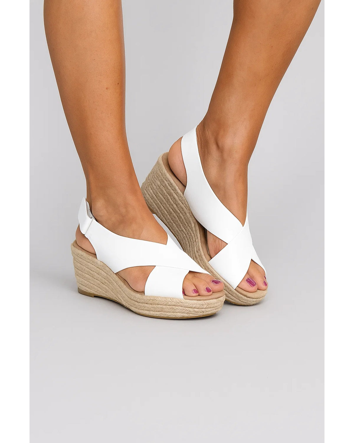 Elena – Orthopedische Sleehaksandaal Met Espadrille Zool
