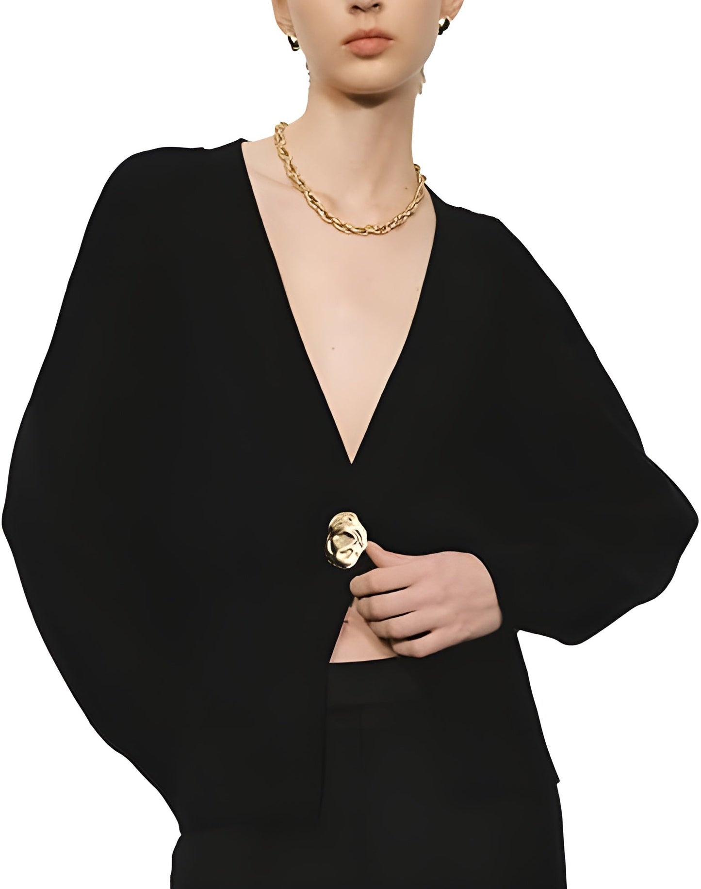 Chiara - Luxe Cardigan met Gouden Knoopjes