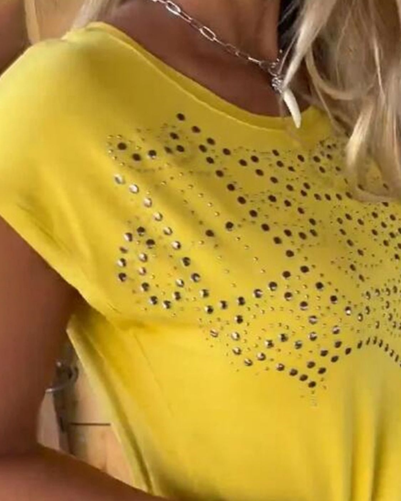 ana – Zacht Stretch T-shirt met Speelse Franjes