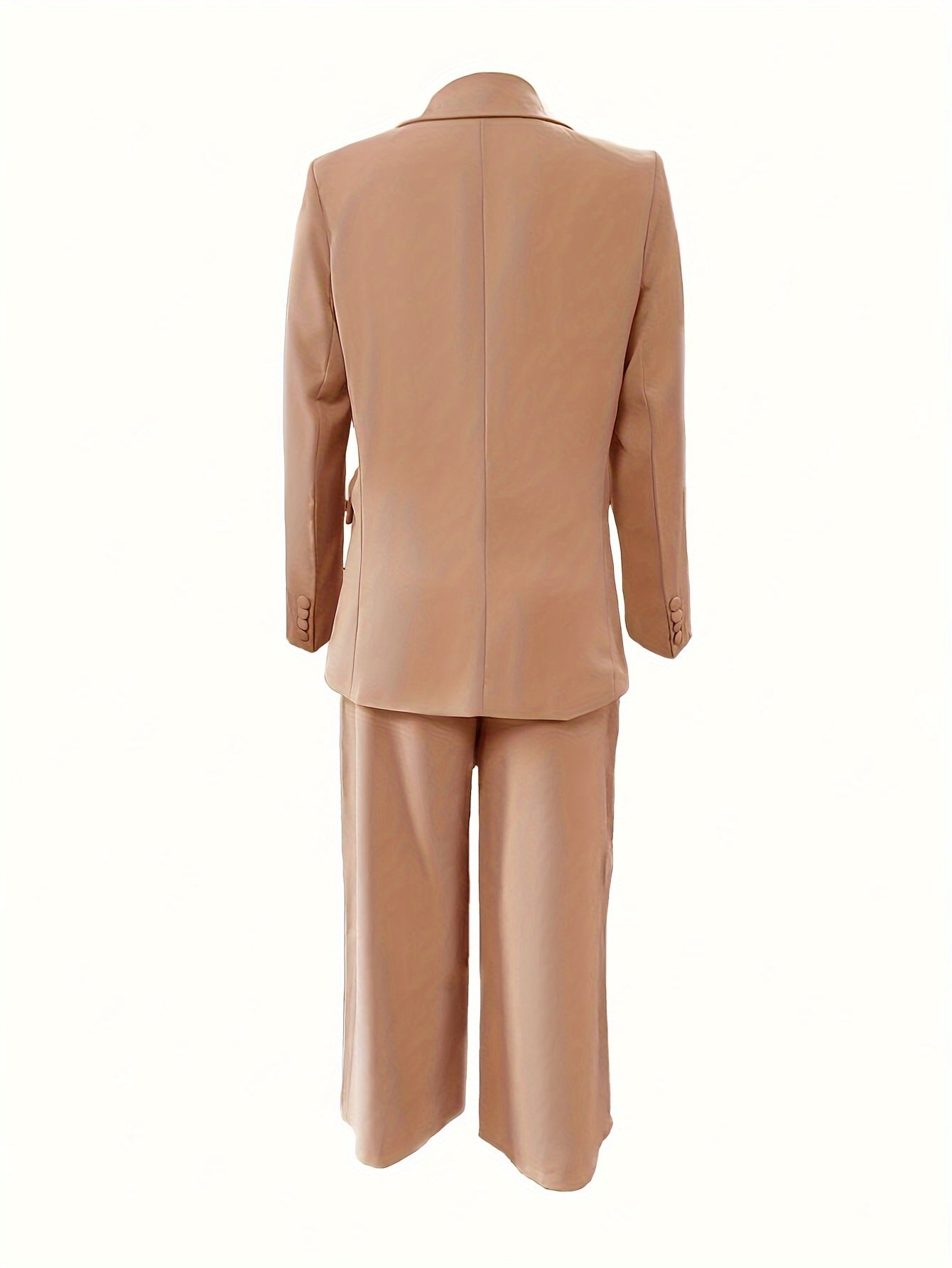 Elin – dames set met getailleerde blazer en wijde broek