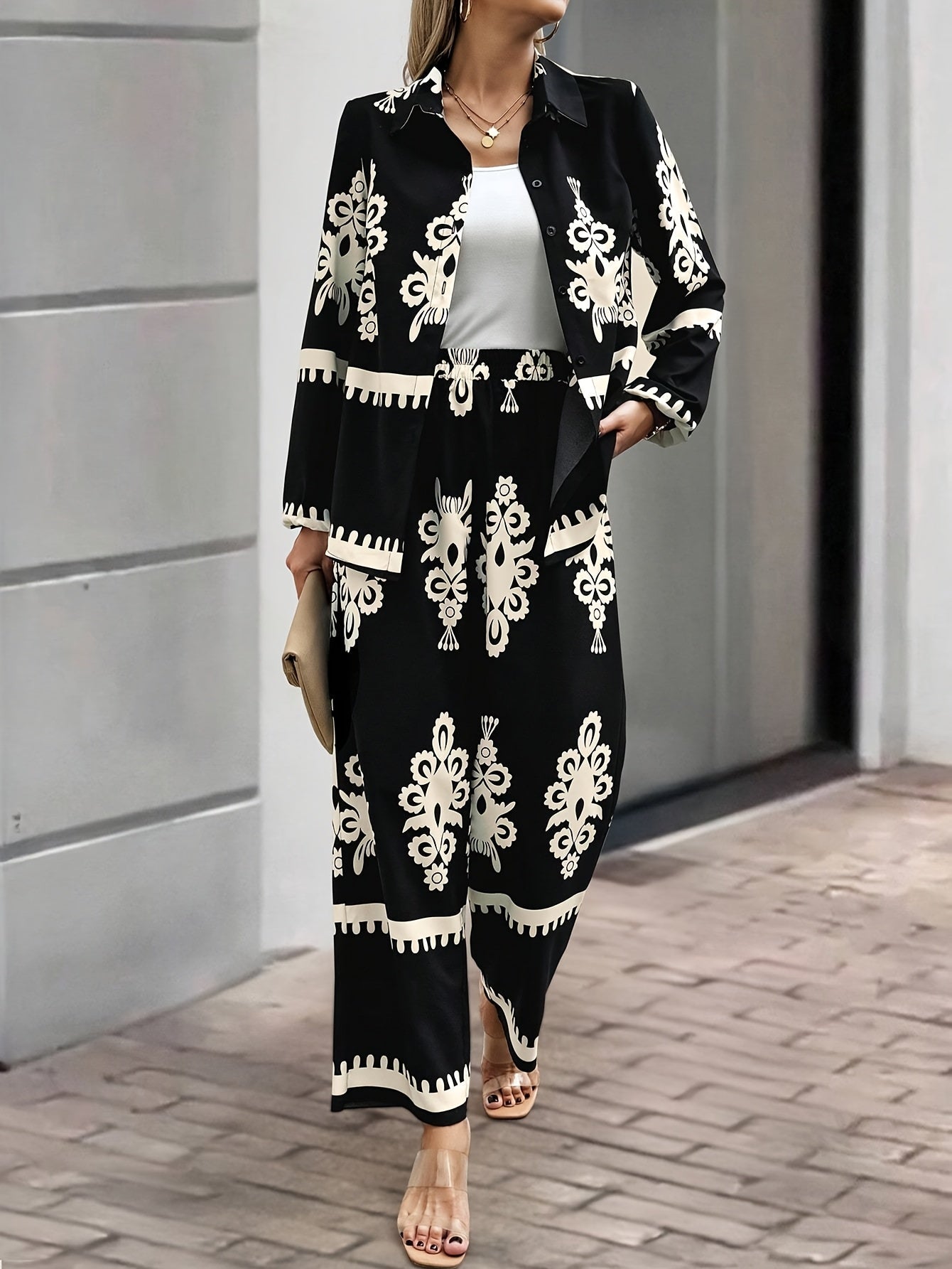 Jara – twee-delige zomer set met vest top en rechte broek
