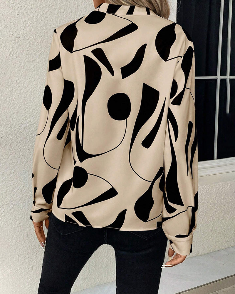 Isabella - Blouse Met Hoge Kraag