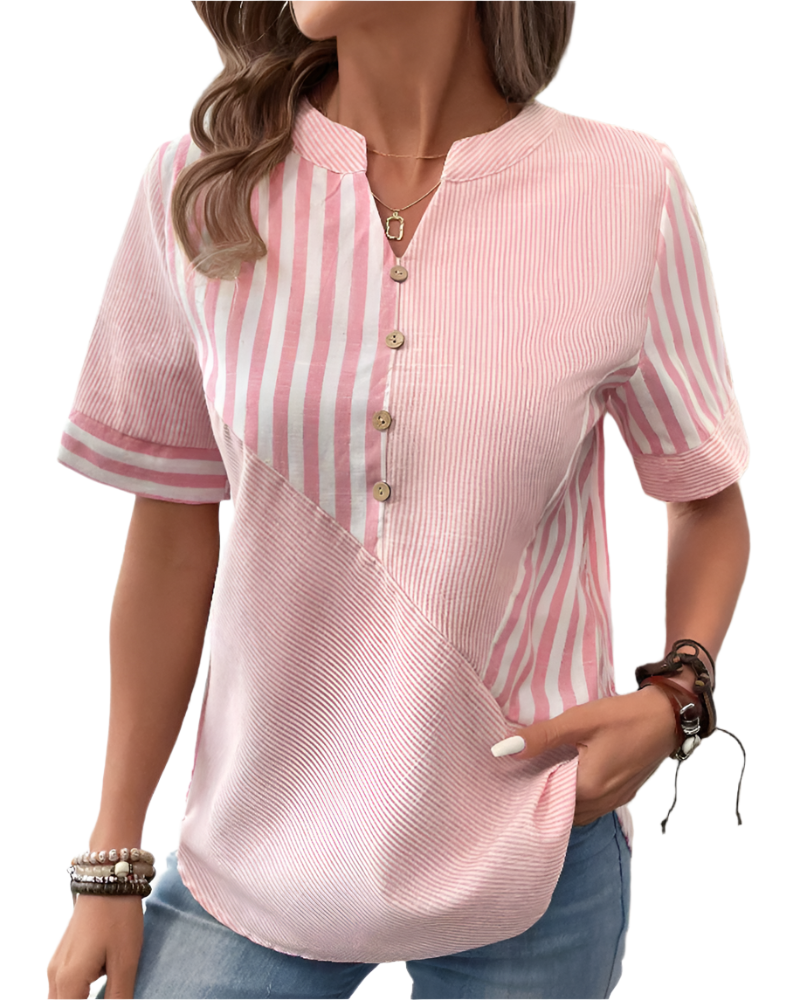 Luciana – Katoenen Damesblouse met Print