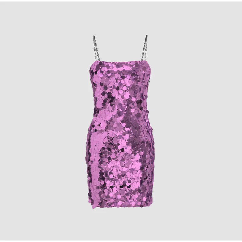 Adrie – Glitterjurk met rechte snit