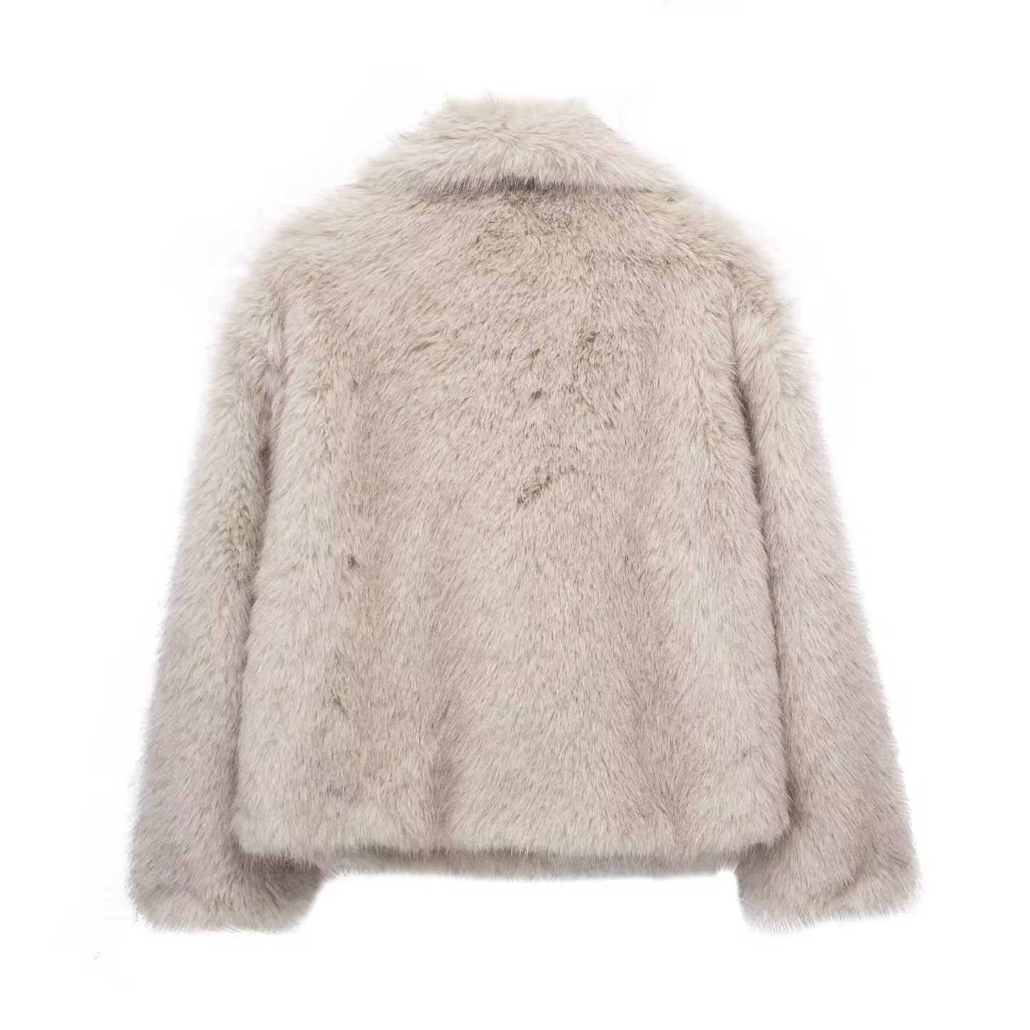 Soho – faux fur winterjas met oversized kraag en zachte voering