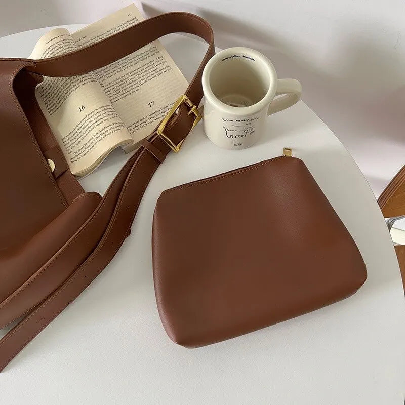 Nova – PU Leren Schouder Tas Met Verstelbare Band