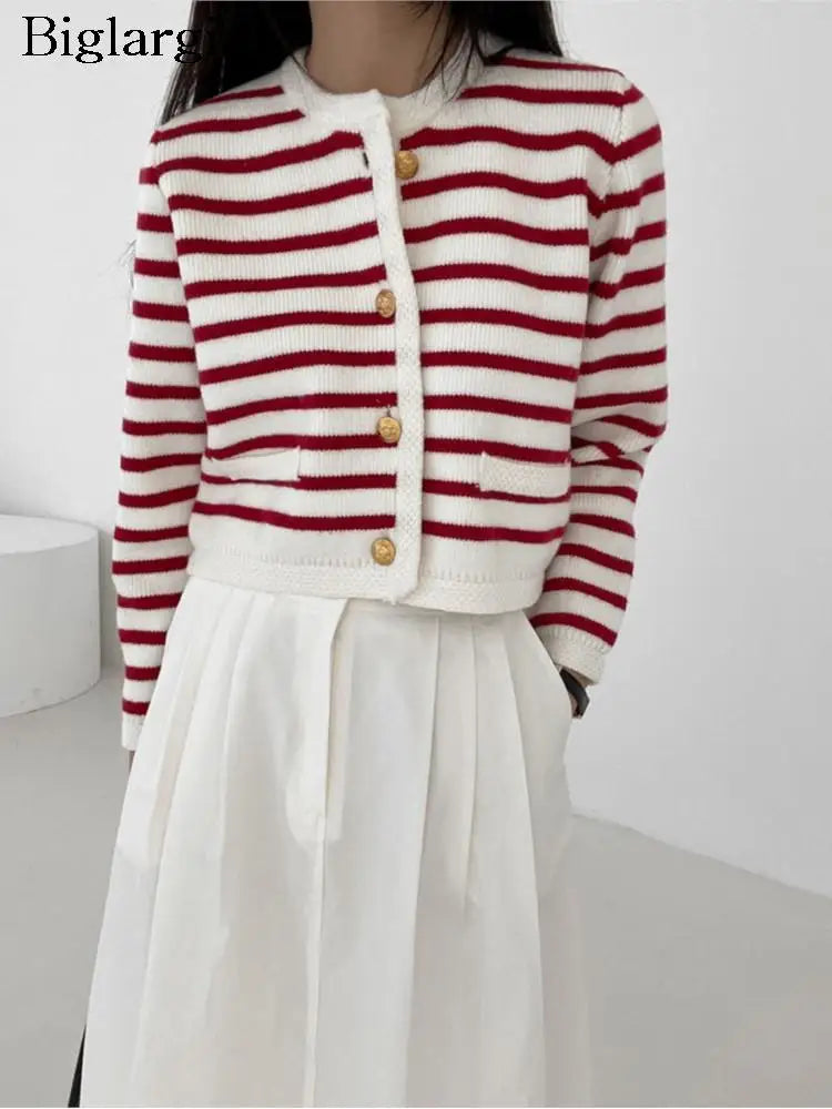 Fleur – Gebreide cardigan met cropped pasvorm