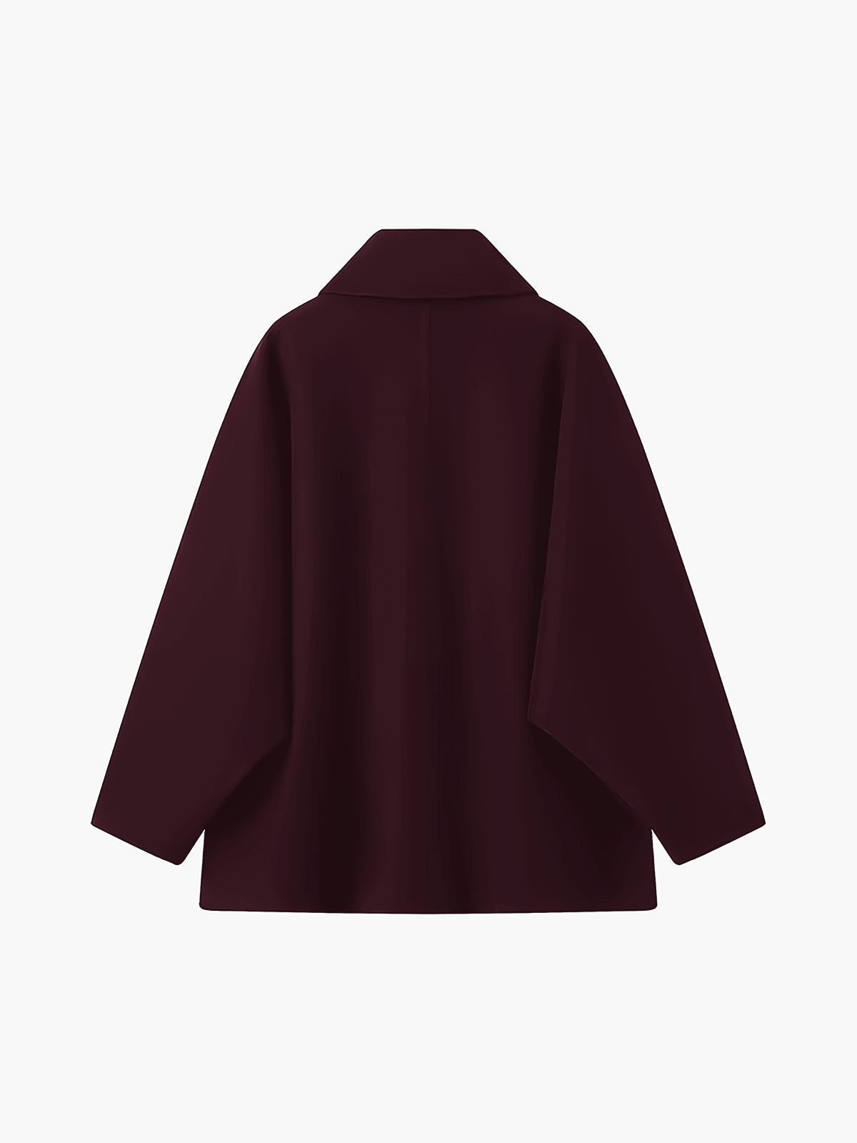 Claire – Oversized Korte Wollen Trenchcoat met Revers