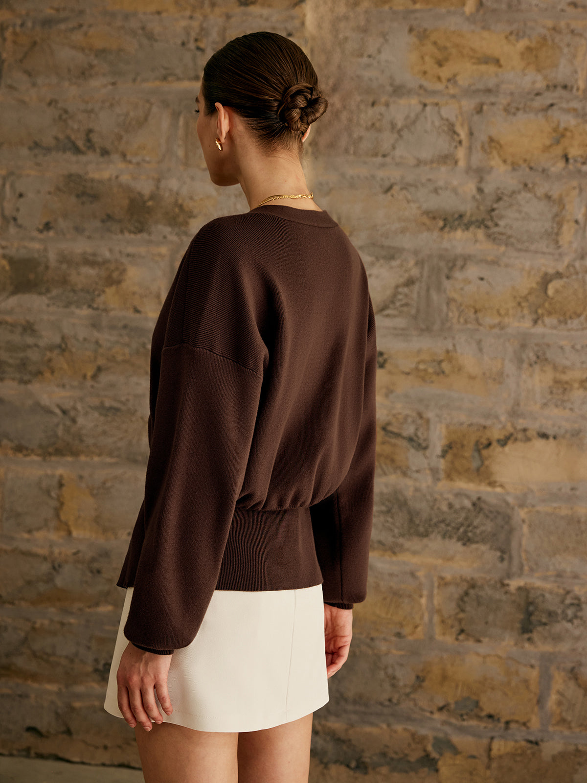 Chiara - Luxe Cardigan met Gouden Knoopjes