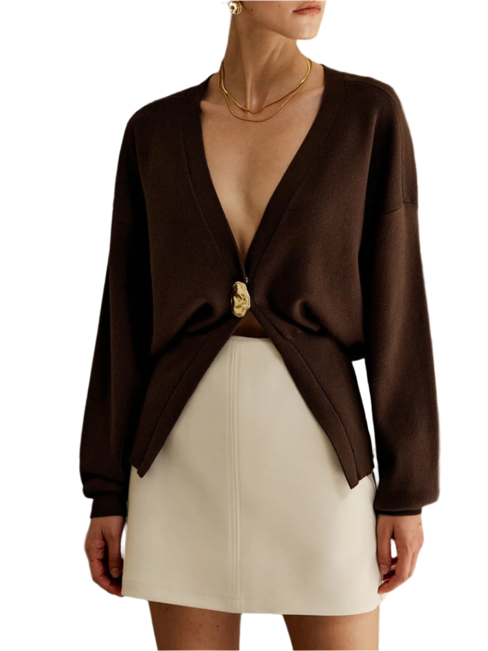 Chiara - Luxe Cardigan met Gouden Knoopjes